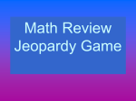 ReviewMathJeopardy4thgrade1stQuarter