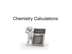 Chemistry Calculations