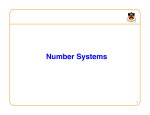 Number Systems! ! 1