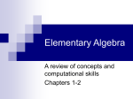 Elementary Algebra