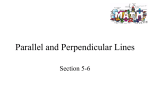 Parallel and Perpendicular Lines