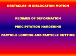 Obstacles to Dislocation Motion