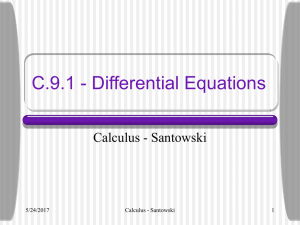 C.8.4 - Differential Equations