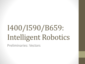 CS B659: Principles of Intelligent Robot Motion