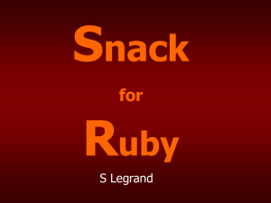 Snack for Ruby - rbSnack