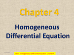 04.4 Homgeneous DE of Higher Order