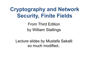 William Stallings, Cryptography and Network Security 3/e