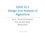 Set 3: Divide and Conquer