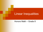 5-7a Graph a Linear Inequality in the