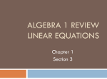 1.3 linear equations AK