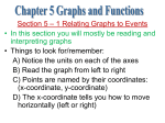 Section 5 – 1 Relating Graphs to Events