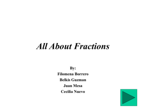 All About Fractions