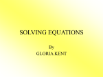 Solve an Equation