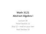 Math 3121 Lecture 10