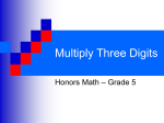 2-8 Multiply Three Digits