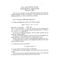 Ph.D. QUALIFYING EXAM DIFFERENTIAL EQUATIONS Spring II, 2009