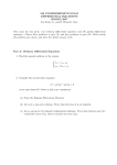 MS COMPREHENSIVE EXAM DIFFERENTIAL EQUATIONS SPRING 2007