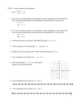 TOPIC 3: Linear Equations and Inequalities  2 4