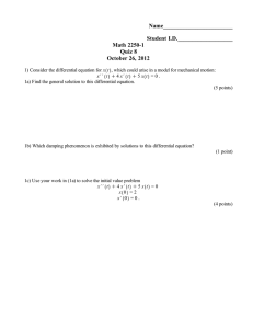 Name________________________ Student I.D.___________________ Math 2250-1 Quiz 8