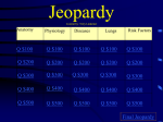 Heart and lung Jeopardy game