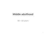 Middle adulthood