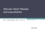 Valvular Heart Disease and Auscultation