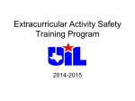 Safety Training PowerPoint for Athletes 2014-2015