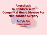 Anesthesia for patients with pulmonary hypertension