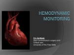 Physiology of Hemodinamics - Department of Cardiothoracic