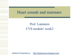 Heart sounds and murmurs