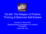 ISLAM: Religion of Positive Thinking & Balanced Self