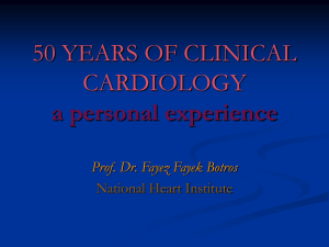 50 YEARS OF CLINICAL CARDIOLOGY a personal experience