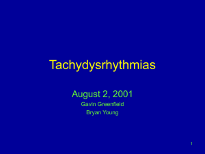 Tachydysrhythmias