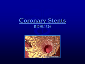 Stents - Oregon Institute of Technology