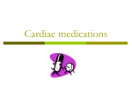 Cardiac medications - St. Mary's Hospital