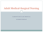 Adult Medical –Surgical Nursing 1