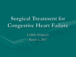 Surgical Treatment for Congestive Heart Failure