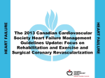 2013 HF Guidelines: Focus on Rehabilitation, Exercise and Surgical