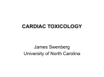 cardiac toxicology - The University of North Carolina at Chapel Hill