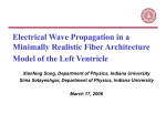 Electrical Wave Propagation in a Minimally Realistic Fiber