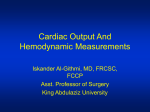 Cardiac Output and its measurements