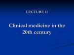 History of Medicine Lecture 11