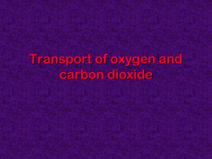 COSC btec transport of 02 and cO2 Bohr effect missing wrds