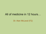 All of medicine in 12 hours…