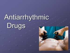 Antiarrythmic drugs