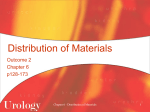 Chapter 6 - Distribution of Materials