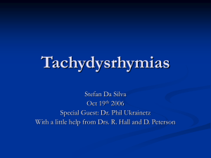 Tachydysrhymias - Calgary Emergency Medicine