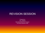 Revision Class 1