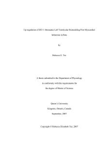 Up-regulation of HO-1 Attenuates Left Ventricular Remodeling Post Myocardial by