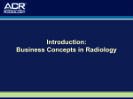 Business Concepts in Radiology - Introduction
